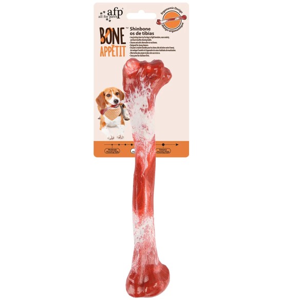 Närimismänguasi koerale, sääreluukujuline ja veiselihalõhnaline Shinbone (AFP – Bone Appetit)