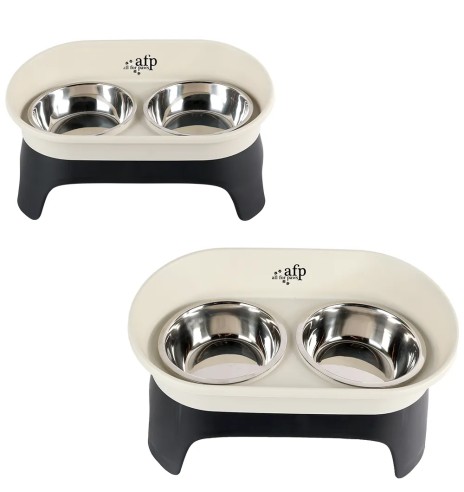 Двойная миска с высоким бортиком, на...