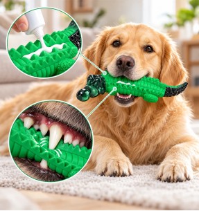 Närimismänguasi koerale Play-N-Chew Crocodile (Pawise) 2