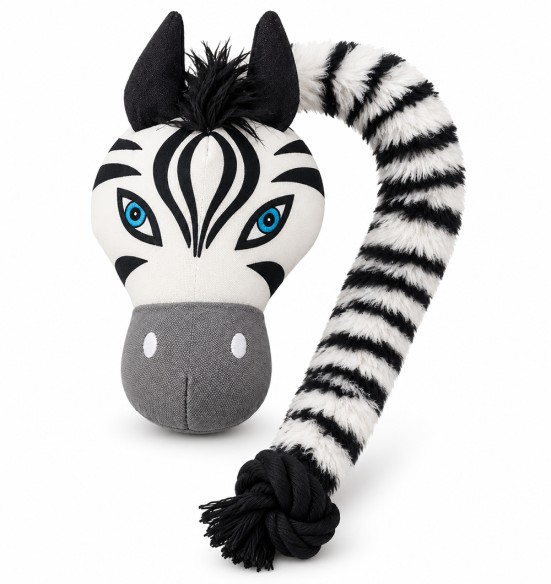 Pehme koera mänguasi Jungle Rope Stick Zebra (Pawise)