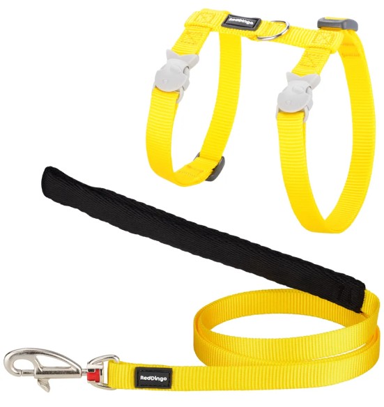 Kassi traksid ja jalutusrihm, kollane, Classic Yellow (Red Dingo)