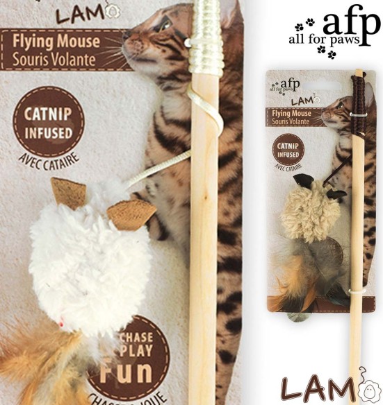 Мягкая игрушка для кошек Flying Mouse (AFP - Lamb Cat)