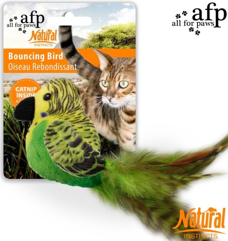 Игрушка для кошек - Прыгающая птица, Bouncing Bird (AFP - Natural Instincts)