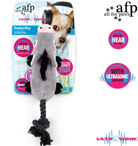 Ультразвуковая мягкая игрушка для собак Donkey King (AFP - Ultrasonic)