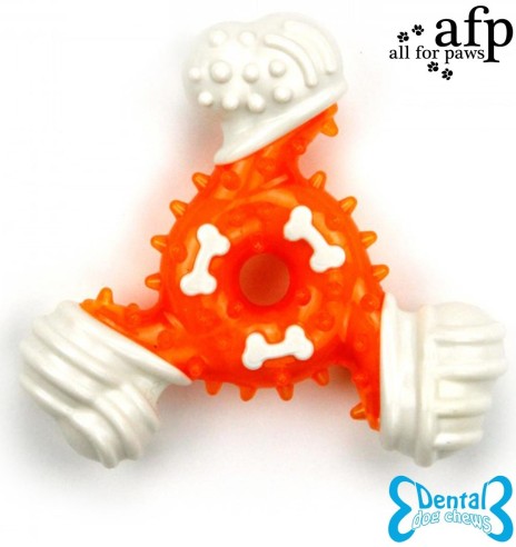 Hambaid ja igemeid hooldav mänguasi koerale Dental Triple Joint (AFP - Dental Dog Chews)