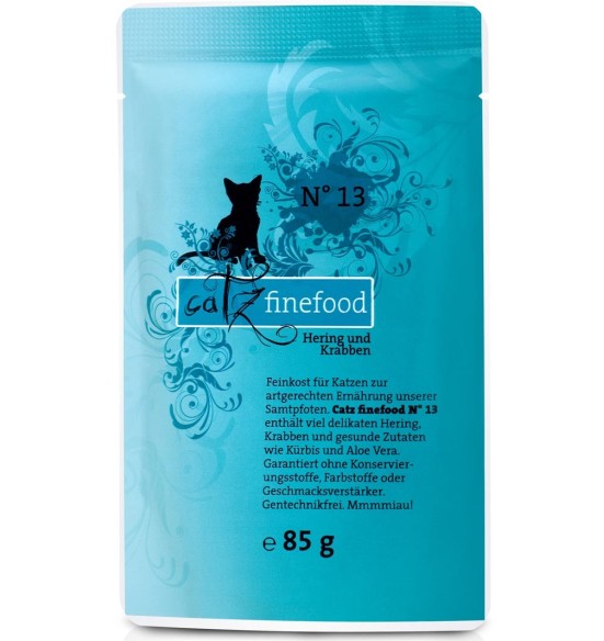 Classic N°13 HEERINGA ja KREVETTIDEGA (70%), teraviljavaba kassieine kotike (Catz Finefood)