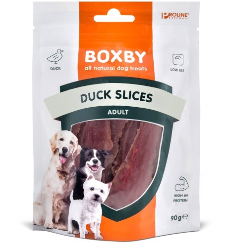 Naturaalne maius koerale Boxby Duck Slices, pardilihaga