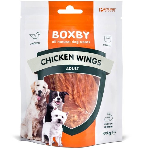 Naturaalne maius koerale Boxby Chicken Wings, kanalihaga