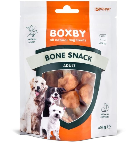Naturaalne maius koerale Boxby Bone Snack, kanalihaga
