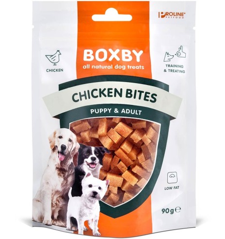 Лакомство тренировочное для собак Boxby Chicken Bites, с курицей