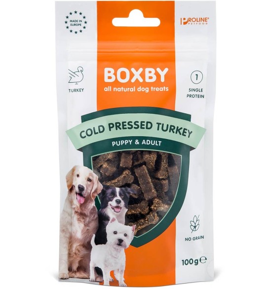 Boxby Cold Pressed teraviljavaba naturaalne maius koerale, kalkunilihaga