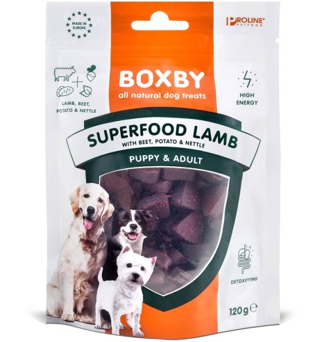 Naturaalne maius koerale Boxby Superfood, lambalihaga