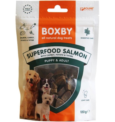 Naturaalne maius koerale Boxby Superfood, lõhega