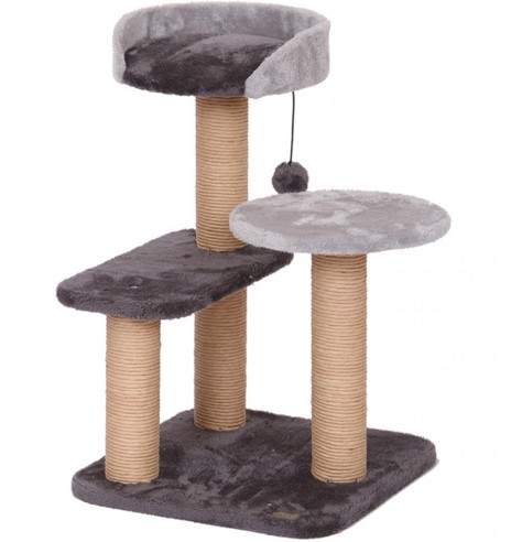 Когтеточка для кошек с подвесной игрушкой Trend Chestnut (Europet Bernina)