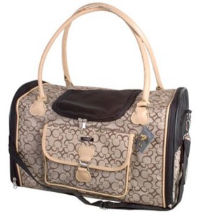 Traksid koerale, disainmustriga Pink Spots on Brown (Red Dingo)–Disainmustriga–Red Dingo–Valgekihv 2