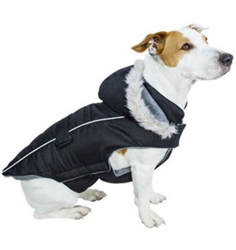 Теплая куртка SOFTY для собак, чёрная (Doogy)