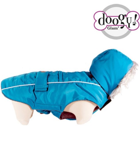 Теплая куртка SOFTY для собак, синяя (Doogy)