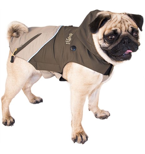 Куртка 2 в 1 TAMPA для собак, цвета хаки / бежевый (Doogy)