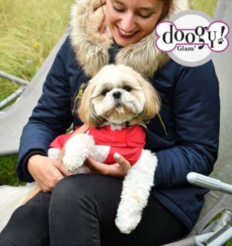 Дождевик TONGA для собак, красный (Doogy)