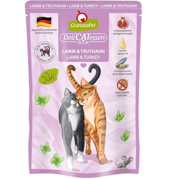DeliCatEssen kassieine lamba- ja kalkunilihaga, teraviljavaba (Granata Pet) DeliCatEssen kassieine lamba- ja kalkunilihaga, teraviljavaba (Granata Pet)