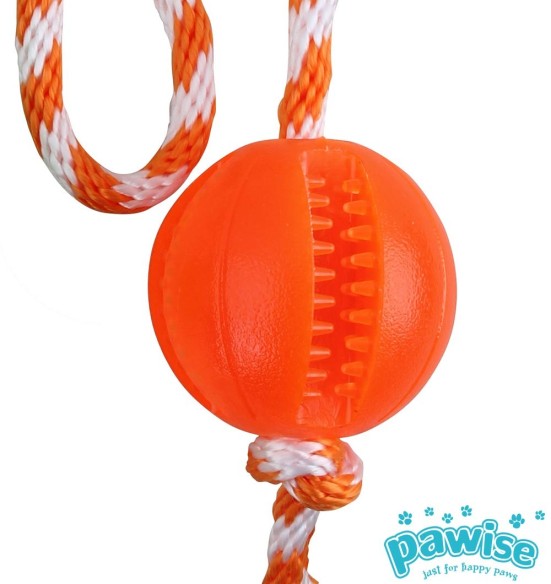 Mänguasi koerale, pall nööriga Play & Chew - Ball (Pawise)