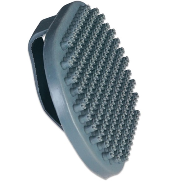 Резиновая щетка для массажа собак с широкими резиновыми зубчиками