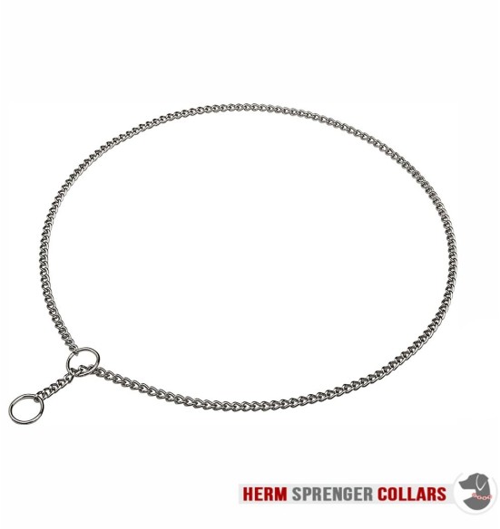 Kaelakett näitusele, kroomitud terasest, 1 mm (Herm Sprenger)