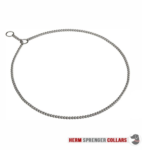 Kaelakett näitusele, kroomitud terasest, 1 mm (Herm Sprenger)
