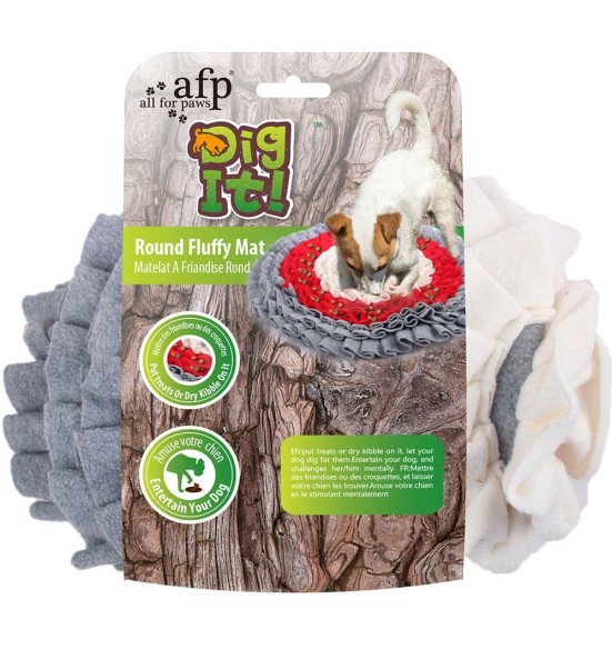 Нюхательный коврик для игр Round Fluffy Mat (AFP - Dig It)