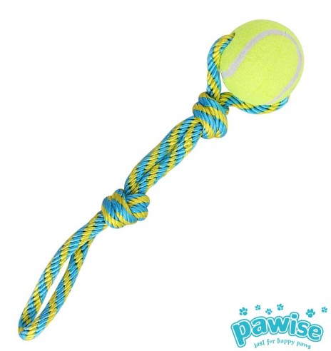 Игрушка для собак, теннисный мяч с веревкой Tennis Bouncer Toss (Pawise)