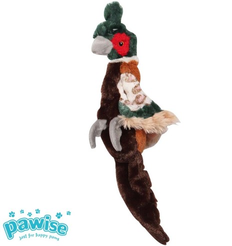 Игрушка для собаки, фазан без наполнителя Stuffless Pheasant (Pawise)