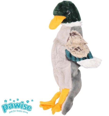 Мягкая игрушка для собаки, утка, без наполнителя Stuffless Duck (Pawise)