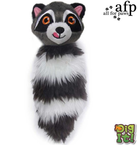 Игрушка для собаки с пушистым хвостом енота Tree Friend Raccoon (AFP - Dig It)