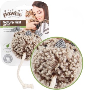 Mänguasi kassile, hiir Nature First - Simple Cat (Pawise)–Pehmed mänguasjad–Pawise–Valgekihv 2