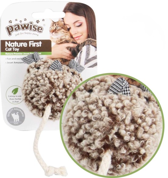 Mänguasi kassile, ümmargune hiir Nature First - Simple Cat (Pawise)