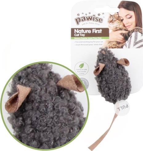 Игрушка для кошек пищащая мышь Nature First - Simple Cat (Pawise)