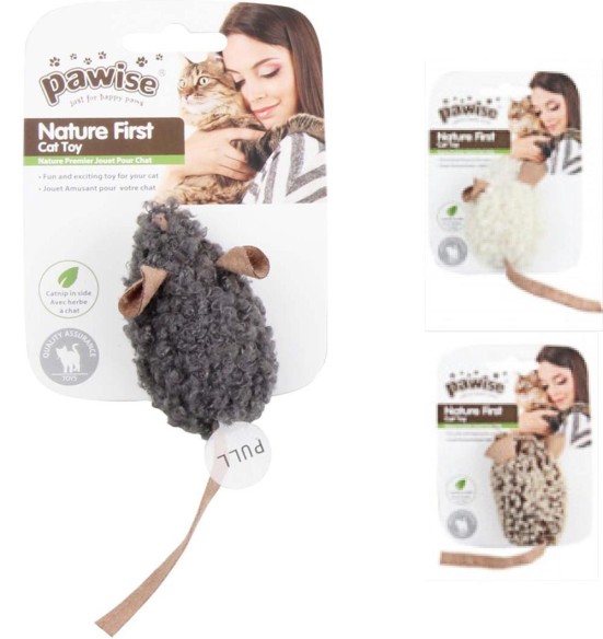 Игрушка для кошек пищащая мышь Nature First - Simple Cat (Pawise)