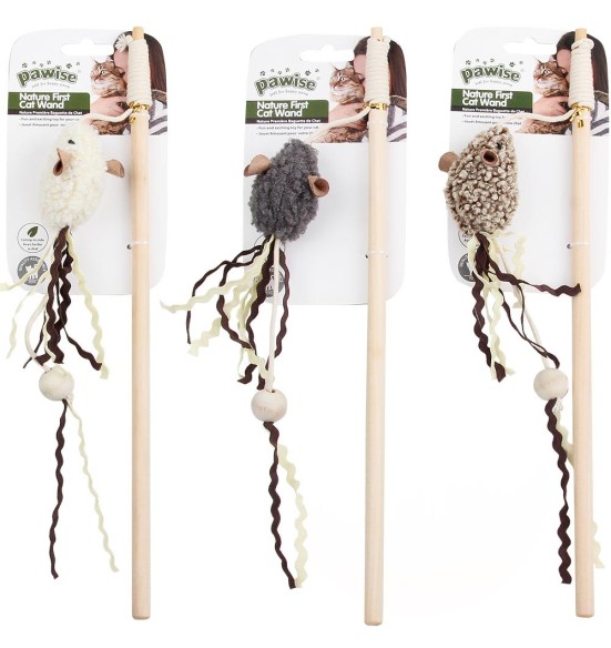 Mänguasi kassile ridvaga, hiir Nature First Cat Wand (Pawise) Mänguasi kassile ridvaga, hiir Nature First Cat Wand (Pawise)