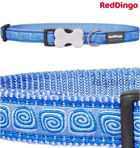 Kaelarihm koerale, disainmustriga Hypno Medium Blue (Red Dingo)