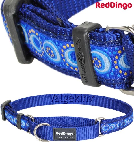 Kaelarihm koerale, poolpoov disainmustriga Cosmos Dark Blue 20 mm (Red Dingo)