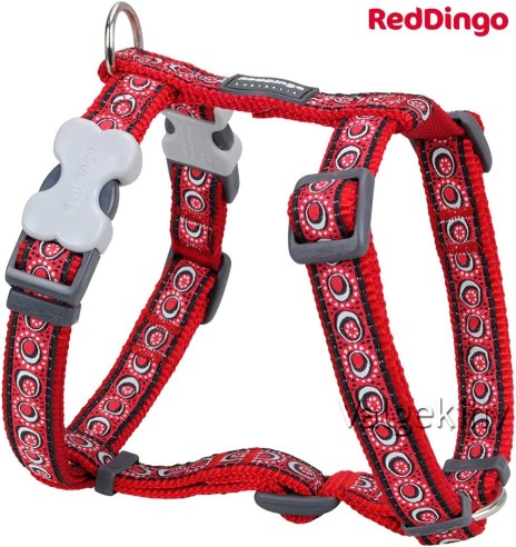 Шлейки для собак с дизайнерским принтом Cosmos Red (Red Dingo)