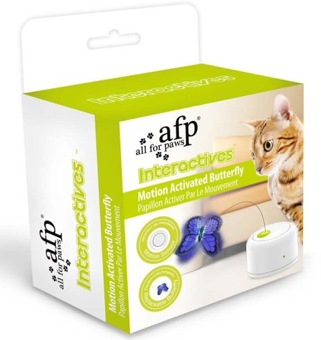 Interaktiivne mänguasi kassile Motion Activated Butterfly (AFP - Interactives)