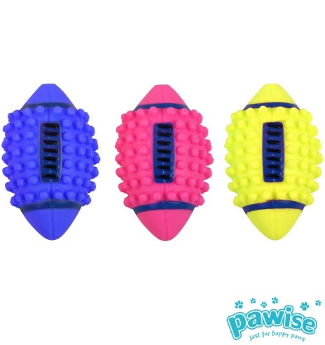 Mänguasi koerale, Ameerika jalgpall vinüülist, Ø 12,5 cm Vinyl Spiky Football (Pawise)
