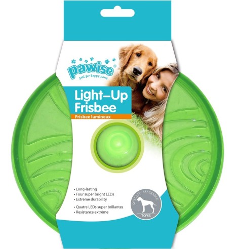 Mänguasi koerale, LED-valgusega lendav taldrik Flash Frisbee (Pawise)