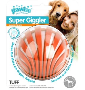 Mänguasi koerale Bounce & Rattle Rubber Ball (AFP - Meta Ball)–Kummist pallid–Pawise–Valgekihv 2