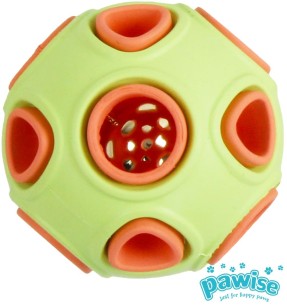 Helendav pall koerale, vinüülist Glow & Play (Pawise)–Kummist pallid–Pawise–Valgekihv 2