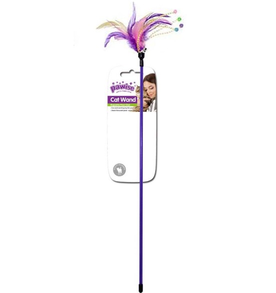 Игрушка-удочка для кошек Feather Wand (Pawise)