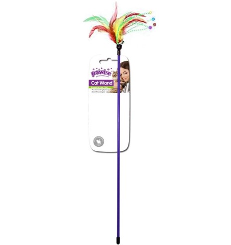 Игрушка-удочка для кошек Feather Wand (Pawise)