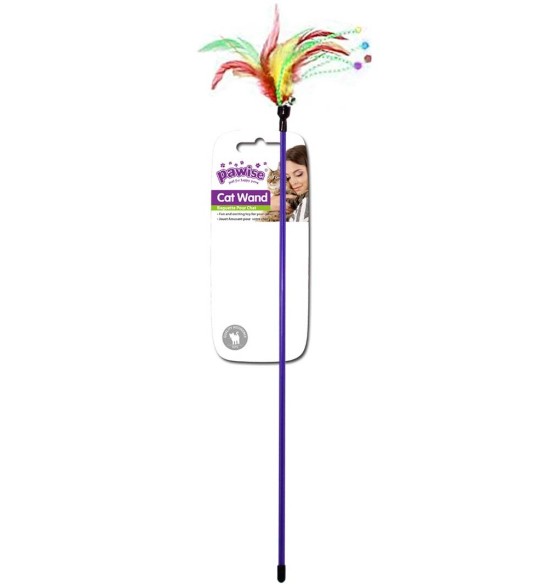 Игрушка-удочка для кошек Feather Wand (Pawise)
