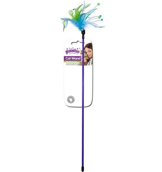 Игрушка-удочка для кошек Feather Wand (Pawise)